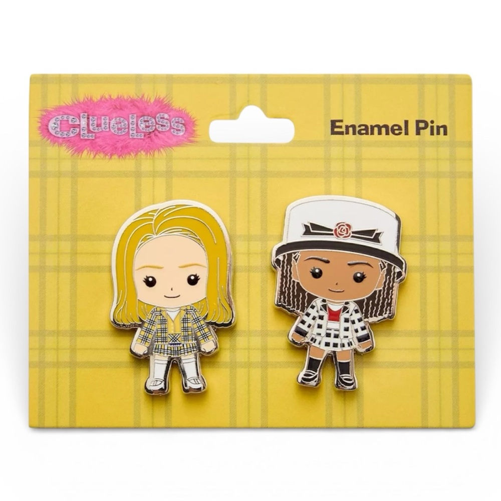2-Pack Clueless Chibi Cher & Dionne Enamel Pin Set - NWT